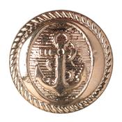 Gold Anchor Button 17.5mm 5pk image
