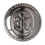 Silver Anchor Button 21.25mm 4pk image