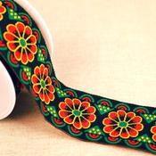 50mm Jacquard Trim Multi