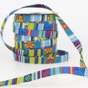 10mm Jacquard Trim Royal Blue