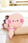 Stylecraft Chenille Crochet Axolotl Cushion and Plushie 10243