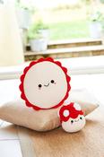 Stylecraft Chenille Crochet Mushroom Cushion and Plushie 10244
