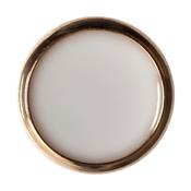 Gold and White Button 11.25mm 5pcs