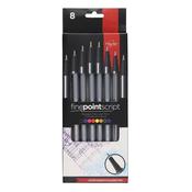 Proscibe Finepoint Script 8pk