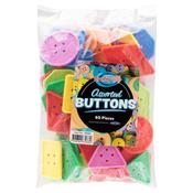 Crafty Bitz Assorted Buttons 60 pieces