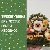 Tweens/Teens Dry Needle Felt A Hedgehog