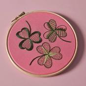 Crewel Shamrocks embroidery kit image