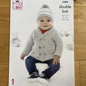 Knitting Pattern for Babies DK 5488 image