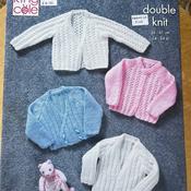 Knitting Pattern for Baby DK 2908