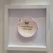 Framed Scallop Shell Inspirational Quotes