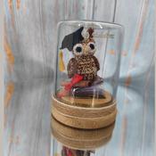 Miniature Crochet Graduation Owl Keepsake – Congratulations Gift