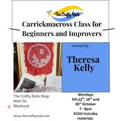 Beginners/Improvers Carrickmacross Lace " Wild Irish Rose " Workshop