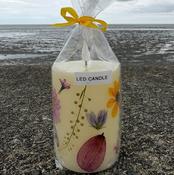 Pressed Flower Candles