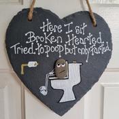 Humorous Pebble Art Slates