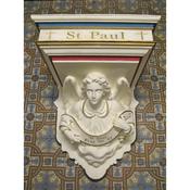 Angel wall statue stand image
