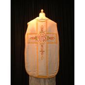 White Chasuble celtic design centerpiece