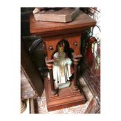 Gothic pine statue stand image