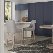 Rosa Sand Linen Counter Stool