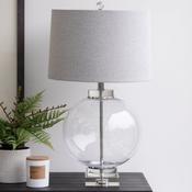 Clifton Silver Glass Table Lamp With Shade image