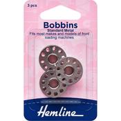 Hemline Standard Metal Sewing Machine Bobbins – 3 Pack image
