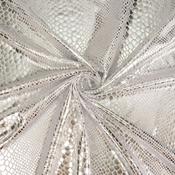 Snakeskin Lamé – Silver