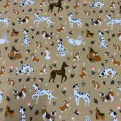 Dog print Polycotton