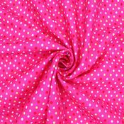 100% Cotton – Multicolour Polka Dot Cerise image