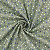 100% Cotton – Multicolour Polka Dot Olive image