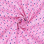100% Cotton – Multicolour Polka Dot Pale Pink image