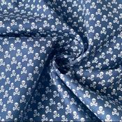 100% Cotton - Skull &amp; Crossbones Navy image