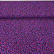Digital Print 100% Cotton - Funky Leopard (Purple) image