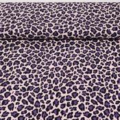 Digital Print 100% Cotton - Funky Leopard (Pale Pink) image