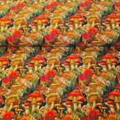Digital Print 100% Cotton - Mushrooms image