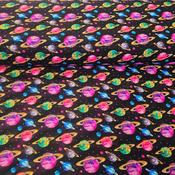 Digital Print 100% Cotton - Vibrant Planets image