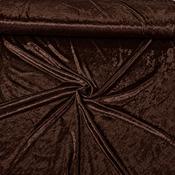 Crushed Velvet Chocolate Brown image