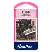 Hemline 5mm Eyelets – 20 Pack with Tool image