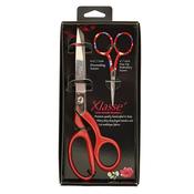 Klassé Dressmaking &amp; Embroidery Scissors Gift Set – Red image