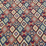 Multicolour Geometric Diamond Tapestry