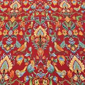 Red Floral Birds Tapestry image