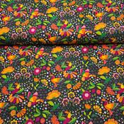 100% Cotton Print - Colourful Birds &amp; Floral