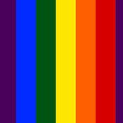 Digital Premium Polycotton - Rainbow Stripe (Large)