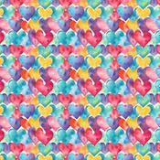 Digital Premium Polycotton - Hearts