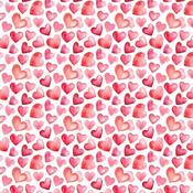 Digital Premium Polycotton - Hearts