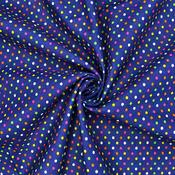 100% Cotton – Multicolour Polka Dot Navy image