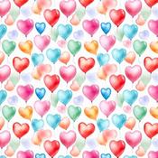 Digital Premium Polycotton - Hearts image