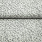 100% Cotton Print - Hearts (Pale Green)