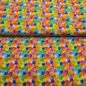 100% Cotton Print - Rainbow Daisy