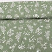 Digital Print 100% Cotton - Sage Botanical image