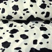 Velboa Faux Fur - Black &amp; White Cow Animal Print image