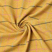 Wool Blend Fine Check - Yellow